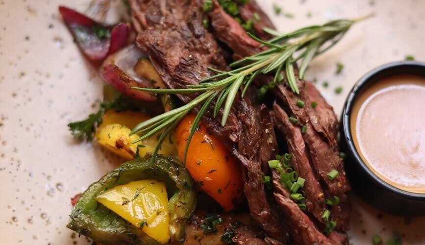 roasted vegetables with meat