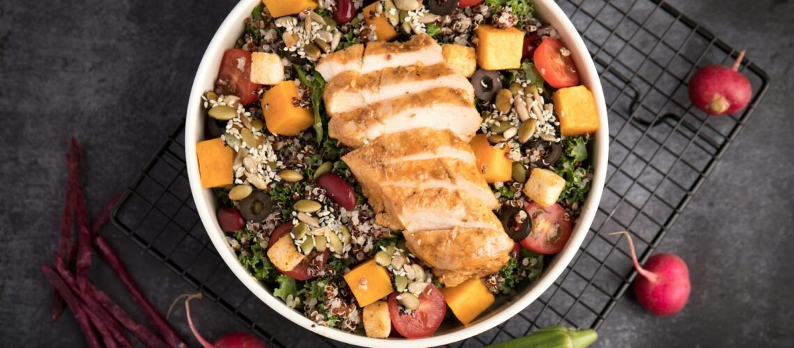top view photo of food on top of baking rack